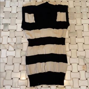 Striped sleeveless sweater